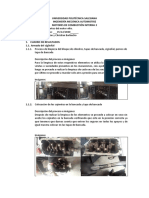 Cuadro Resultados Armado de Tres Cuartos Motor - Buestan - Barbecho