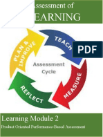 Learning: Product Oriented Performance-Based Assessment