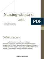 Nursing - Stiinta Si Arta: Profesor Liliana Ionescu Asistent Medical Licentiat