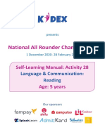 National All Rounder Championship: Self-Learning Manual: Activity 28