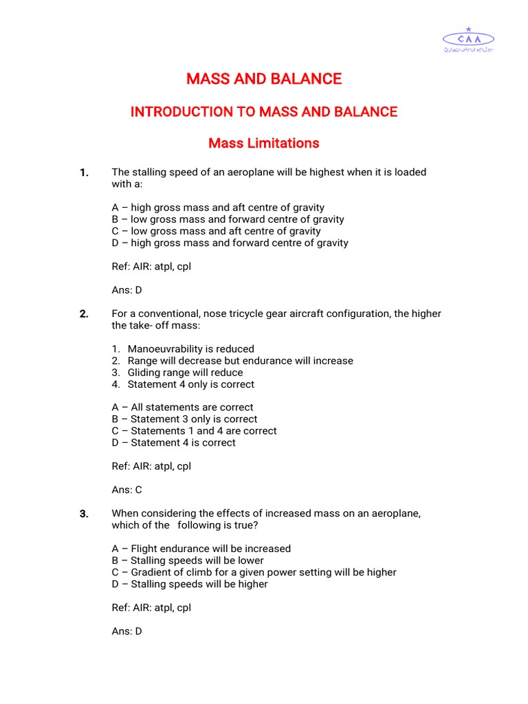 Mass And Balance: The Ultimate Guide – JSOPE