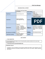 Chief Cane Manager - Job Profile