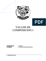 TALLER DE COMPOSICIÓN I