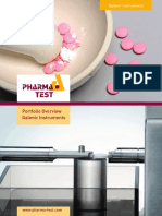 Pharma Test Galenic Instruments Portfolio Brochure