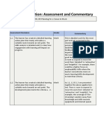 RSL Standardisation Assessment and Commentary MUSPRA 349 Planning For A Career in Music