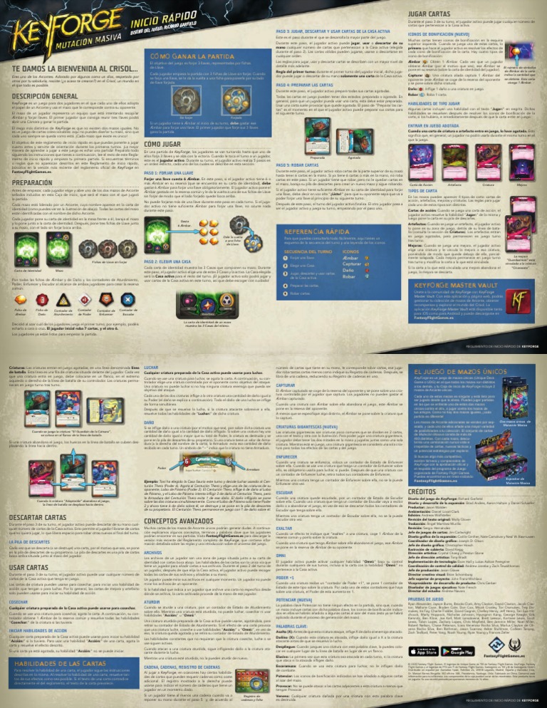 Keyforge Rules Es | PDF | Juego de azar | Ocio