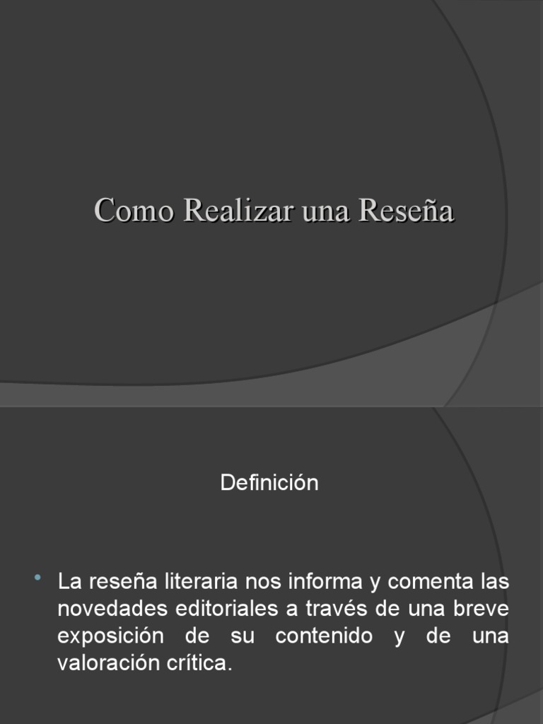 Guía para Escribir Reseñas Literarias | PDF