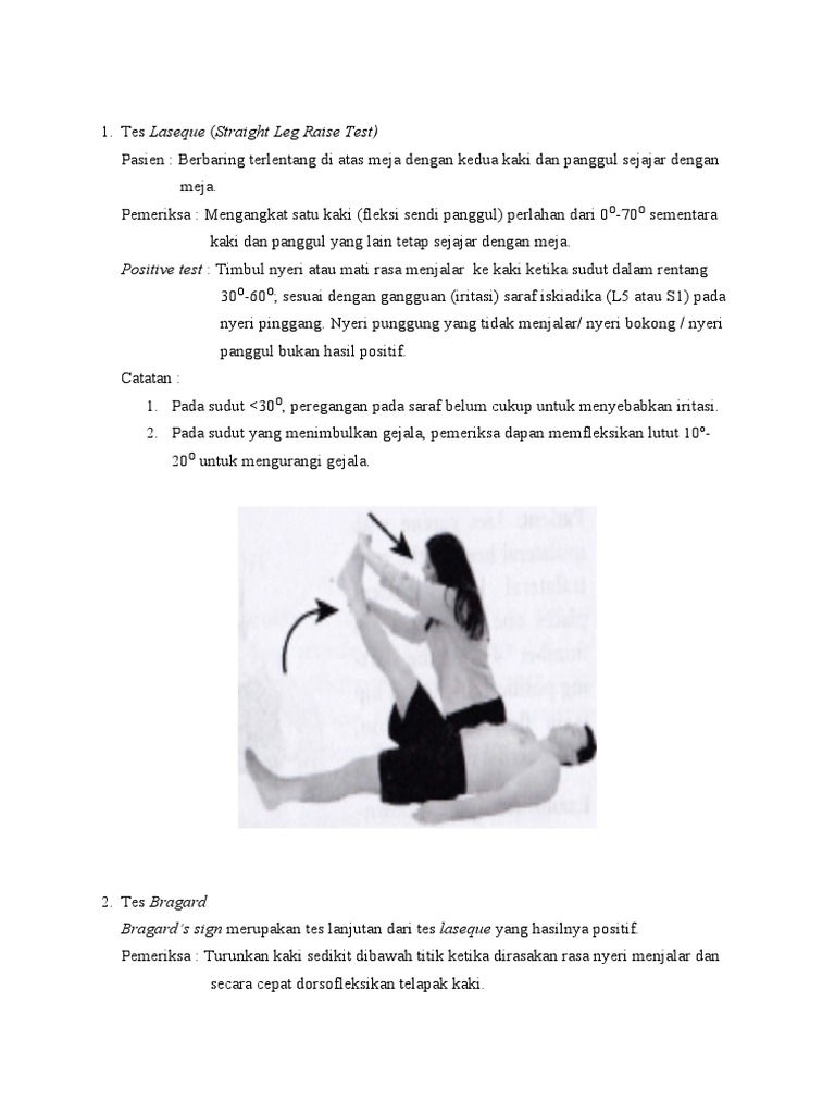 Tes Laseque dan Variannya dalam Diagnosa | PDF