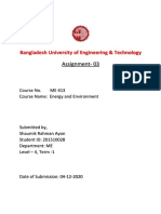 Bangladesh University of Engineering & Technology: Assignment-03