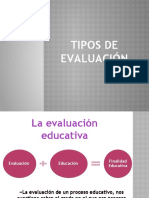 Tipos de Evaluacion