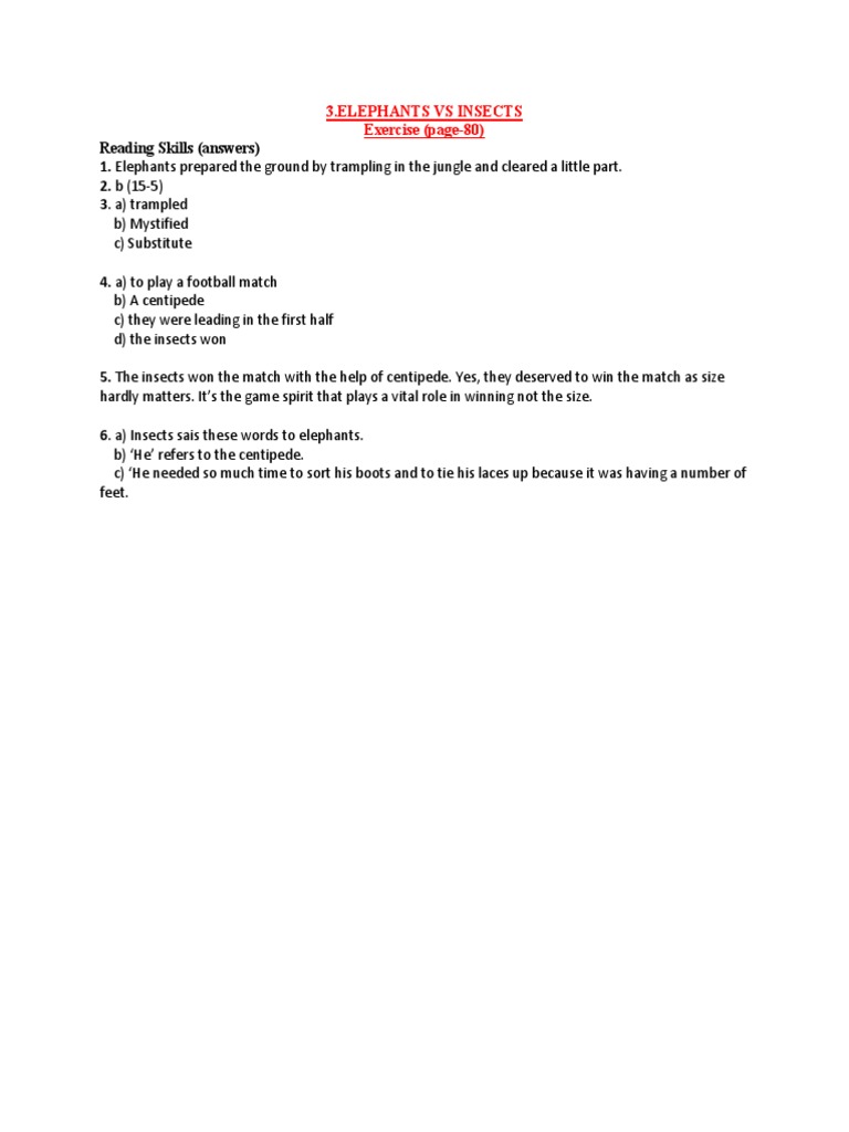 Elephant Vs Insect PDF