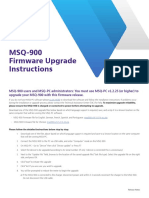 MSQ-900 Firmware Upgrade Instructions