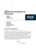 Stanford Encyclopedia of Philosophy: Sextus Empiricus