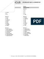 Focus 4 Unit Test Answer Key | PDF
