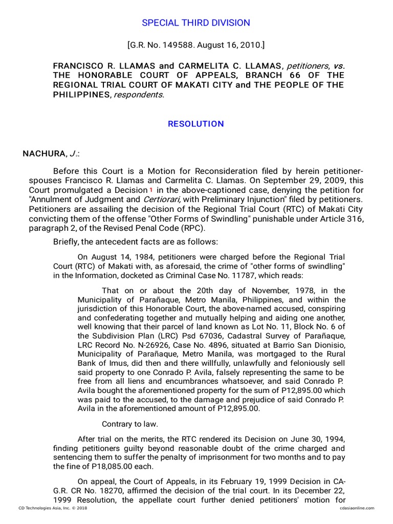 Other forms of swindling 2 pdf certiorari separation of powers