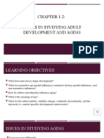 1.2 Issues in Studying Adult Development and Aging