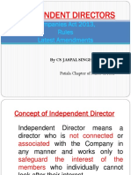 Independent Directors: Companies Act 2013, Rules Latest Amendments