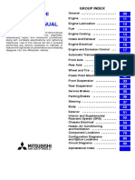 Mitsubishi Galant Service Manual: Group Index