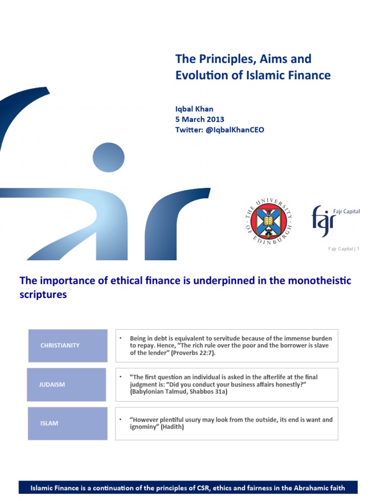 Principles and Growth of Islamic Finance | PDF | Islamic Banking And ...