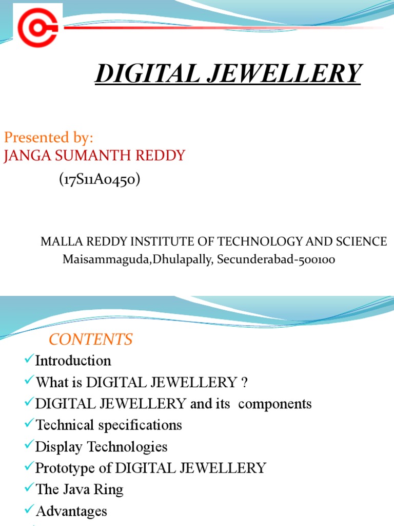 Digital Jewellery PDF Telephone Bluetooth
