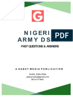 Nigeria Army D SSC: Past Questions & Answers
