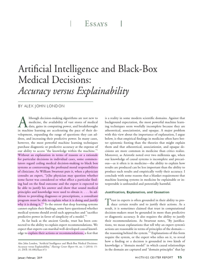 1artificial Intelligence and Black-Box | PDF | Machine Learning | Causality
