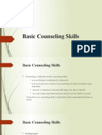 Basic Counseling Skills - Lecture 9