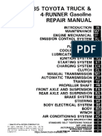 1985 Toyota Truck & 4-Runner Gasoline Repair Manual
