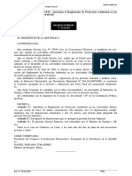 D.S. N°28  REGLAMENTO DE  PROTECCION AMBIENTAL DE ACTIVIDADES ELECTRICAS