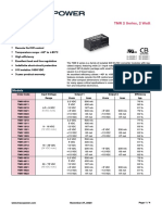 DC/DC Converter TMR 2 Series, 2 Watt: Models