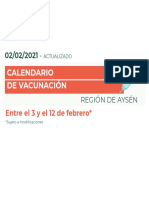 Calendario Febrero