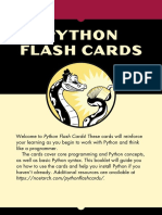 Python Flash Cards Booklet - Eric Matthes