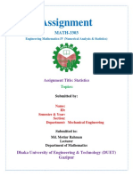 Assignment: MATH-3303