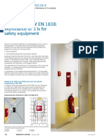 Requirements of EN 1838: Illuminance of 5 LX For Safety Equipment