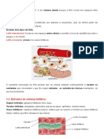 Sistema Linfático e Sistema Respiratório - Resumo