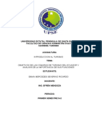 Objetivos de Las Cámaras de Turismo Del Ecuador y Análisis de La Importancia de Sus Funciones