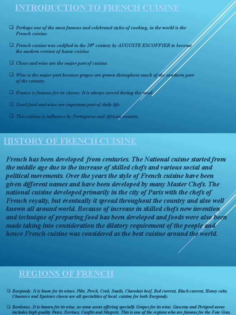French Cuisine PDF French Cuisine Foods