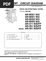 Circuit Diagram: AR-M351 N/U AR-M451 N/U AR-M355 N/U AR-M455 N/U AR-311 N/S/FP AR-351 N/S/FP AR-451 N/S/FP