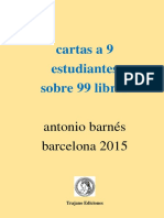 Cartas A Nueve Estudiantes Sobre 99 Libros (Libro)