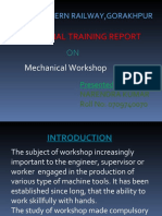 North Eastern Railway's Mechanical Workshop Report