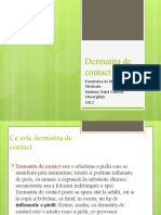 Palel Gabriel-Gheorghiță BIM Gr.2-Dermatita de Contact