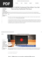 How To Recover CHKDSK Orphaned File To Fix Ruined Drive