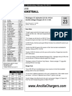 Muskegon Game Notes - 2/23/11