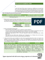 Guía educativa para estudiantes durante suspensión de clases presenciales en el Centro Educativo Bilingüe del Monte