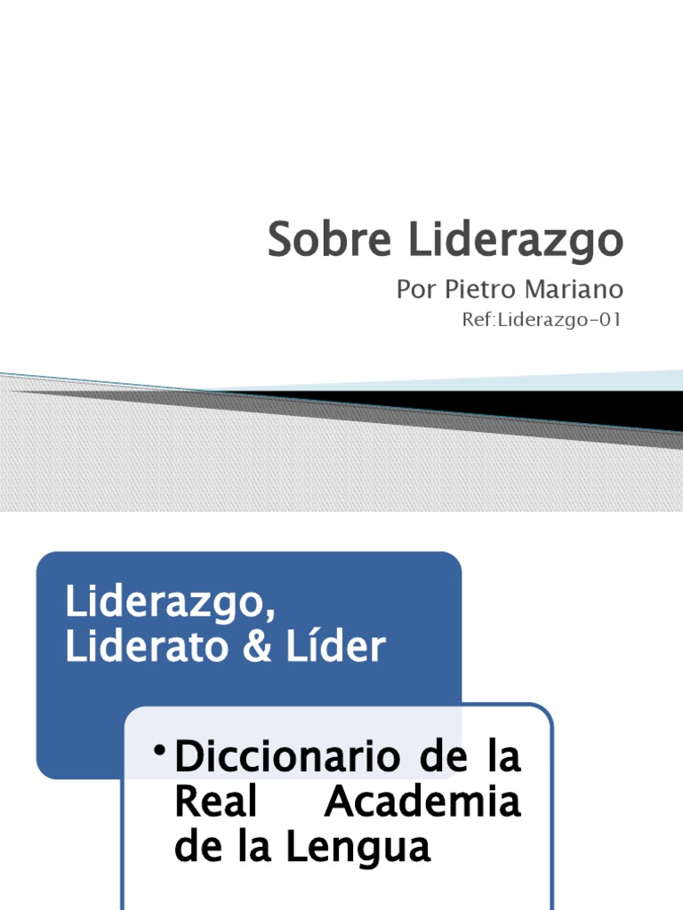 Liderazgo 01 | PDF | Crecimiento personal y profesional | Relaciones ...