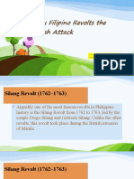 Early Filipino Revolts The British Attack: Adrillano, Felicity Mae Almodovar, Zepedy