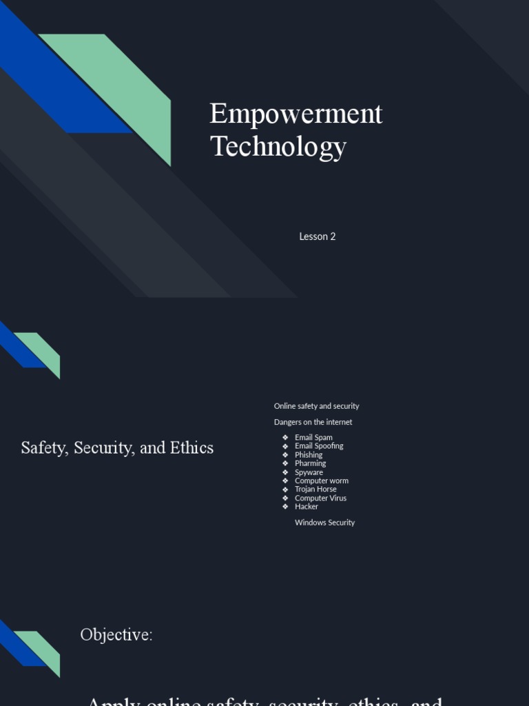 Empowerment Technology Lesson 2 | PDF | Malware | Phishing