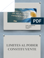 Limites Al Poder Constituyente