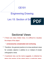Sections of Solids Engineering Drawing