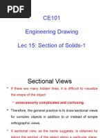 Sections of Solids Engineering Drawing